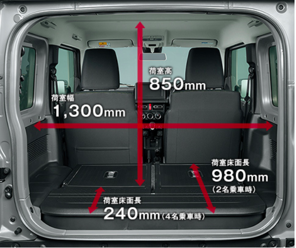 新型ジムニー のシートアレンジ活用術 車中泊は可能なのか クルマの神様 車選びに悩む人が結局たどり着く人気情報サイト