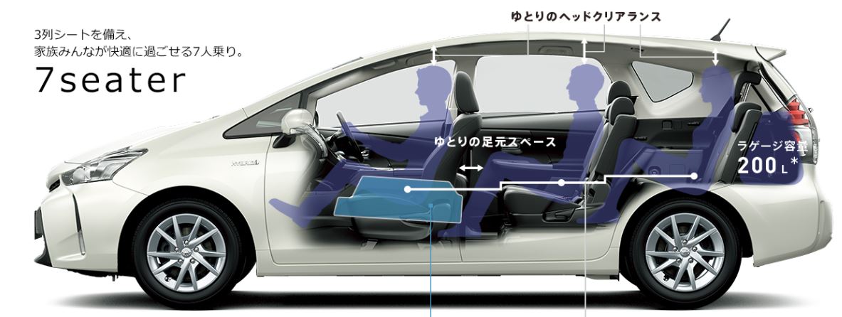 プリウスaのシートアレンジをwに超進化させる方法を紹介 クルマの神様 車選びに悩む人が結局たどり着く人気情報サイト